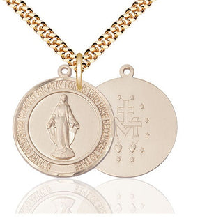 14kt Gold Filled Miraculous Medal Catholic Jewelry