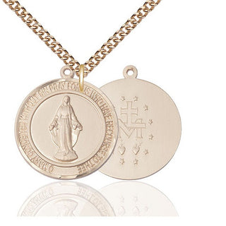 14kt Gold Filled Miraculous Medal Catholic Jewelry