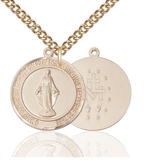14kt Gold Miraculous Medal