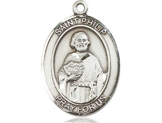 Pewter Saint Philip the Apostle Medal Engraved Catholic Saint Jewelry