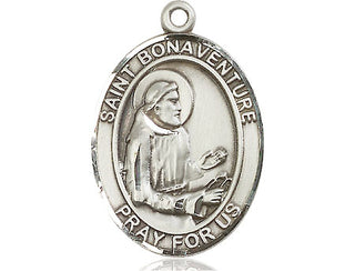 Pewter Saint Bonaventure Medal Engraved Catholic Saint Jewelry