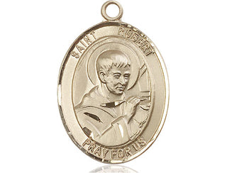 14kt Gold Filled Saint Robert Bellarmine Medal Engraved Catholic Saint Jewelry