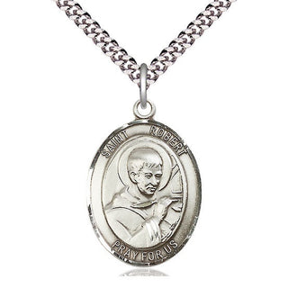 Pewter Saint Robert Bellarmine Medal Catholic Jewelry Engraved Catholic Saint Jewelry