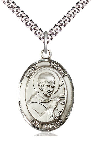 Sterling Silver Saint Robert Bellarmine Medal Catholic Jewelry Engraved Catholic Saint Jewelry