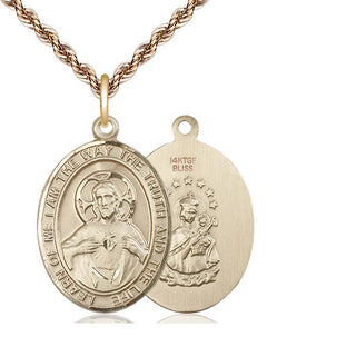 14kt Gold Filled Scapular Medal Catholic Jewelry