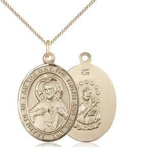 14kt Gold Scapular Medal