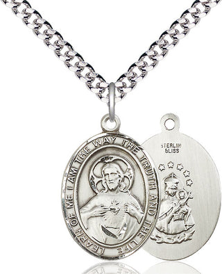 Pewter Scapular Medal Catholic Jewelry