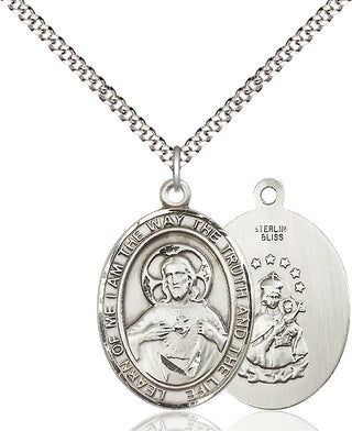 Pewter Scapular Medal Catholic Jewelry