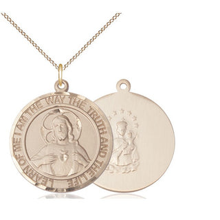14kt Gold Scapular Medal