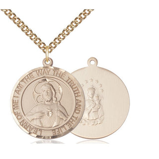 14kt Gold Scapular Medal