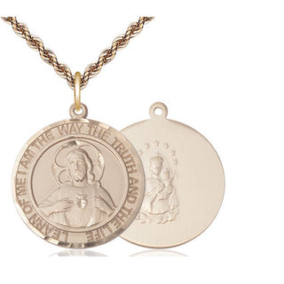 14kt Gold Scapular Medal