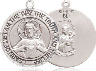 Sterling Silver Scapular Medal Catholic Jewelry