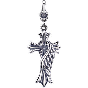 Sterling Silver 30x16 MM Cross Charm