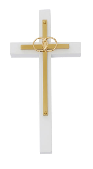 6-inch white wedding Cana Cross Boxed