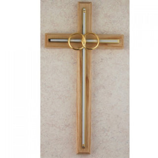 8 Oak with White Wedding Cross"