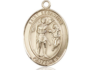 14kt Gold Filled Saint Sebastian Medal | Engravable