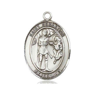 Pewter Saint Sebastian Medal | Engravable