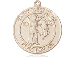 14kt Gold Filled Saint Sebastian Medal | Engravable