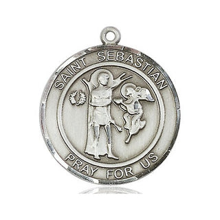 Pewter Saint Sebastian Medal | Engravable