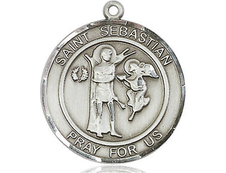 Sterling Silver Saint Sebastian Medal | Engravable