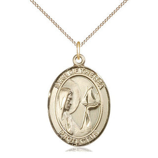 14kt Gold Our Lady Star of the Sea Medal Engraved Catholic Saint Jewelry