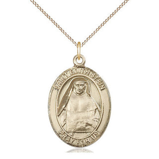 14kt Gold Filled Saint Edith Stein Medal Catholic Jewelry Engraved Catholic Saint Jewelry