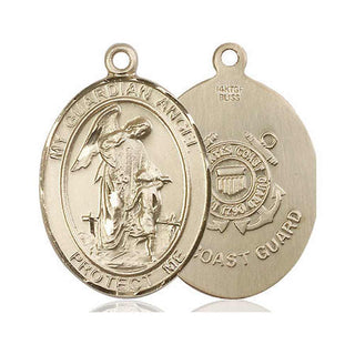 14kt Gold Filled Guardian Angel Coast Guard Medal