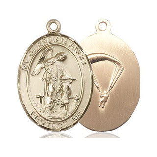 14kt Gold Filled Guardian Angel Paratrooper Medal