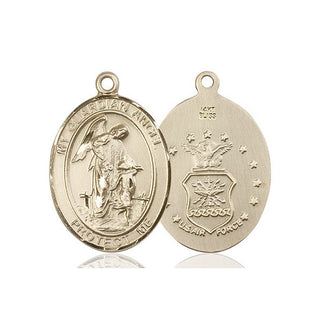 14kt Gold Guardian Angel Air Force Medal