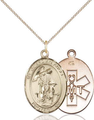 14kt Gold Guardian Angel EMT Medal