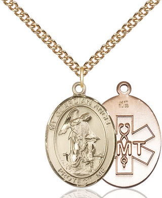 14kt Gold Guardian Angel EMT Medal