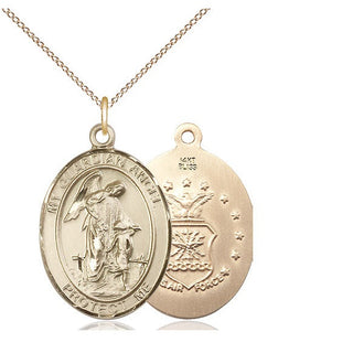 14kt Gold Guardian Angel Air Force Medal