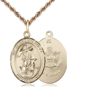 14kt Gold Guardian Angel Army Medal