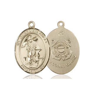 14kt Gold Guardian Angel Coast Guard Medal