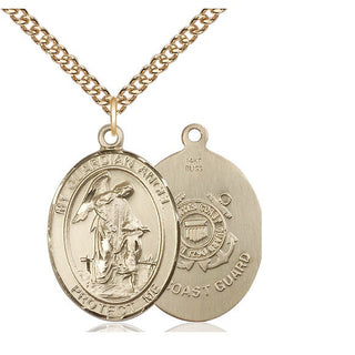14kt Gold Guardian Angel Coast Guard Medal