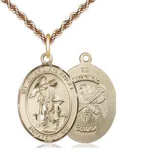 14kt Gold Guardian Angel National Guard Medal