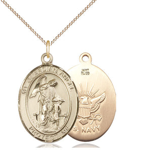14kt Gold Guardian Angel Navy Medal