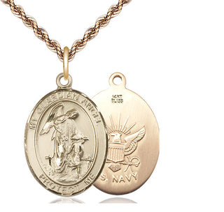 14kt Gold Guardian Angel Navy Medal