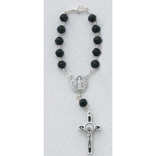 Black St Benedict Auto Rosary