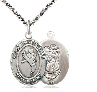 Sterling Silver Saint Christopher Martial Arts Medal Catholic Jewelry