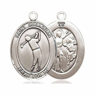 Pewter Saint Sebastian Golf Medal