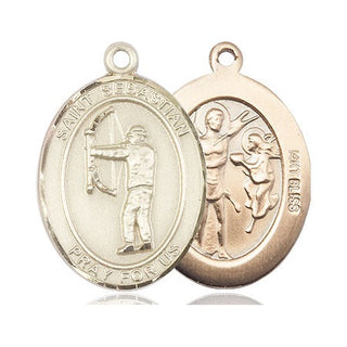 14kt Gold Saint Sebastian Archery Medal