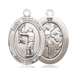 Pewter Saint Sebastian Archery Medal