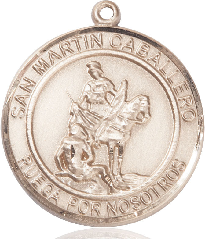 14kt Gold Filled San Martin Caballero Medal – CatholicShop.com