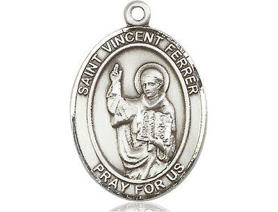 Sterling Silver St. Vincent Ferrer Medal | Large | Engravable