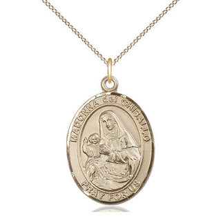 14kt Gold Filled Saint Madonna Del Ghisallo Medal Catholic Jewelry Engraved Catholic Saint Jewelry