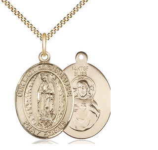 14kt Gold Filled Our Lady of Guadalupe Medal Catholic Jewelry