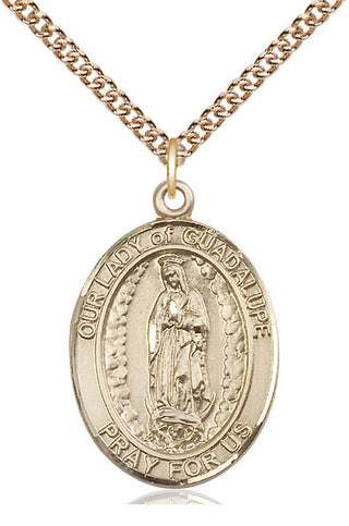 14kt Gold Filled Our Lady of Guadalupe Medal Catholic Jewelry