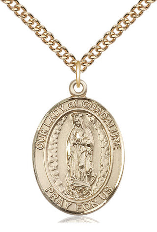 14kt Gold Filled Our Lady of Guadalupe Medal Catholic Jewelry