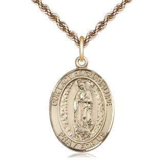 14kt Gold Filled Our Lady of Guadalupe Medal Catholic Jewelry